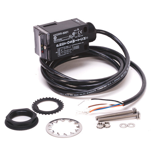 SENSOR FOTOELECTRICO SERIE 9000, SENS. 2M, 10-55VDC / 20-40VAC, SALIDA SPDT RELAY, MINI QUICK - 42GRR9001QD