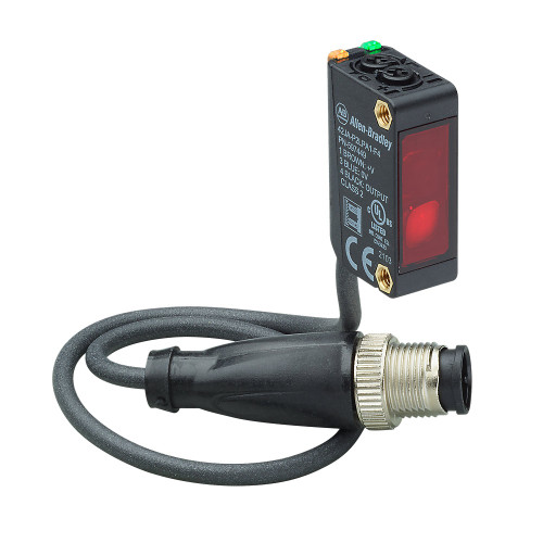 SENSOR FOTOELECTRICO 42JA VISISIGHT M20A, ANGULO DIFUSO AMPLIO, LED ROJO, OPERACION SELECCIONABLE - 42JAW2LPA1A2