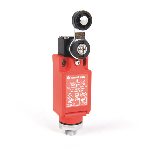 SAFETY LIMIT SWITCH, 22MM PLASTIC, SHORT LEVER, 2 N.C., 1 N.O., BBM, 6-PIN AC MICRO QD - 440PCSLB12R6