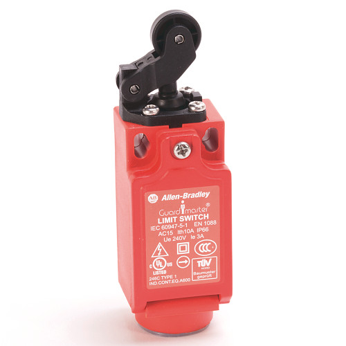 Switch de limite de seguridad con cuerpo de plástico de 22mm, con 2 contactos de seguridad y un abie - 440PCHLB12E
