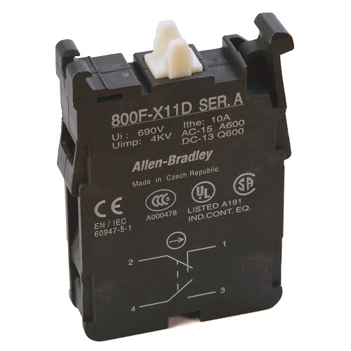 Block de Contactos 1 NO + 1 NC Allen-Bradley 800FX11D