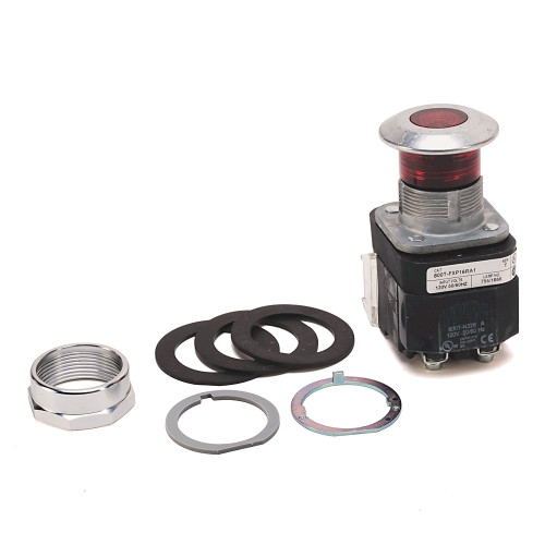 Botón Hongo Iluminado Push-Pull Allen-Bradley 800TFXP16RA1