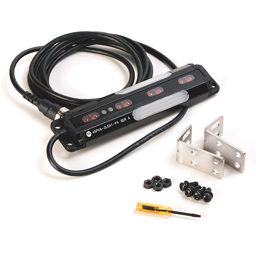 SENSOR FOTOELECTRICO 45PVA, SENS. 2M, 12-24VDC, SALIDA NPN/PNP, CONECTOR 4-PIN MICRO QD - 45PVA1LEB3F4