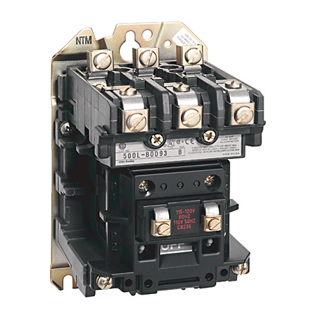 CONTACTOR NEMA, 3 POLOS, 600 VCA30 AMPS, BOBINA DE 115...120 - 500LBOD93