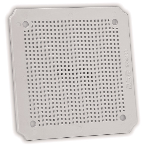 PLATINA DE PLASTICO, 160X160X4 MM, 6.3X6.3X0.16 PULGADAS, PA - 598PP88