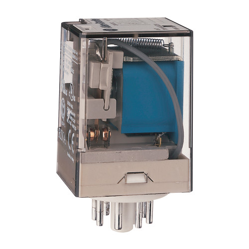 RELEVADOR DE PROPOSITO GENERAL BASE TUBO, CONTACTOS 10A DPDT, 12V 50/60Hz, FUNCION MANUAL DE ANULACI - 700HA32A1234