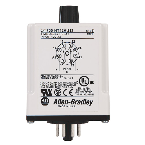 RELEVADOR DE TIEMPO PROPOSITO GENERAL, 120 VCA, DPDT - 700HT12BU120