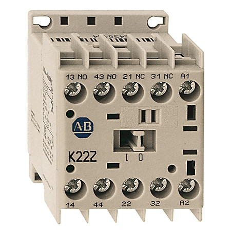 RELE DE CONTROL MINIATURA, IEC, 24 V CC, 4 NA, CONTACTOS BIFURCADOS DE PLATA, R, PAQUETE INDIVIDUAL - 700KR40EZJ