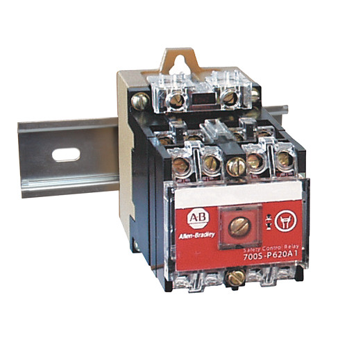 RELEVADOR DE SEGURIDAD 10 AMPERS, 6 N.O. / 2 N.C., 120V 60HZ - 700SP620A1