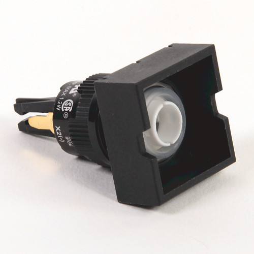 Bisel cuadrado grande  para botón momentanio, push botton, luz piloto para botón de 16 mm - 800BEPD