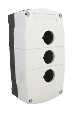 BOTONERA METALICA DE 1 UNIDAD PARAOPERADOR DE 22MM, KNOCKOUT - 800F1MM