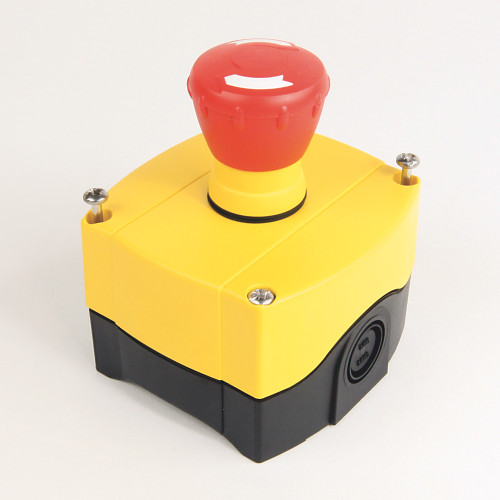 BOTONERA AMARILLA DE 1 UNIDAD PARAOPERADOR DE 22MM, KNOCKOUT - 800F1YM