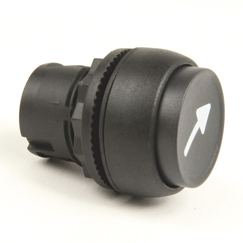 PULSADOR 800F - PLASTICO, EXTENDIDO, NEGRO, SIN LEYENDA, MONTAJE CON PESTILLO DE PLÁSTICO, 1 N.O. CO - 800FPE2PX10