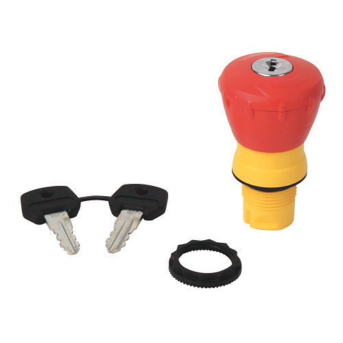 OPERADOR PARO DE EMERGENCIA DE 22 MMPLASTICO, CON LLAVE - 800FPMK44