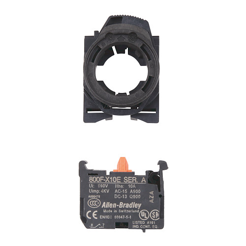 LATCH PLASTICO PARA BOTONES 800FINCLUYE CONTACTO NC - 800FPX01