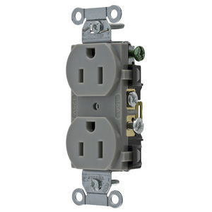 RECEPTACULO DUPLEX De Hubbell CR15GRY