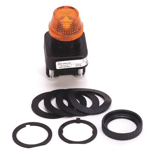 LUZ PILOTO 30.5MM, TIPO LED, COLOR BLANCO, 4/4X/13, XFMR, 480VCA 50/60HZ,SIN GUARDA O CONTACTOS - 800HPRH46W