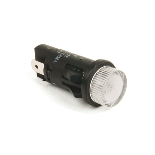 LUZ INDICADORA, LED, 12 MM, 120-120 V CA, TRANSPARENTE, TERMINAL DE ENCENDIDO RAPIDO - 800L12L10CS