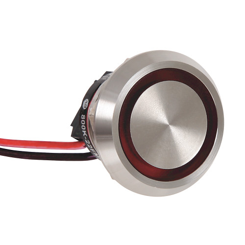 BOTON PIZOELECTRICO DE 22.5MM, MOMENTANEO, COLOR ROJO,24 VDC - 800K22FMR24X01