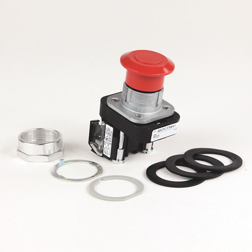 BOTON TIPO HONGO ROJO NO ILUM. - 800TCFX6A