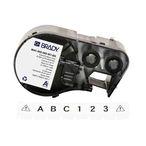 CINTA De ETIQUETAS Brady M4C-500-595-WT-BK