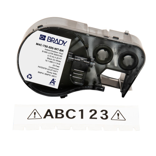 CINTA De ETIQUETAS Brady M4C-750-595-WT-BK