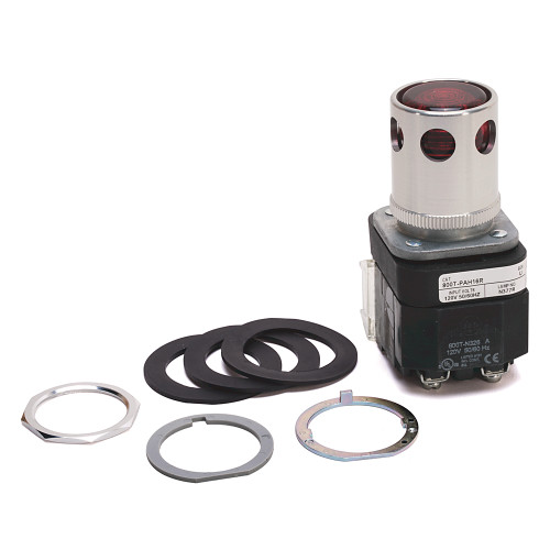 BOTON PULSADOR ILUMINADO, 30.5MM, ROJO, MOMENTANEO, NEMA 4/1 - 800TPAH16R