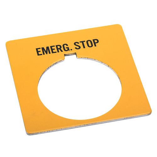 PLACA LEYENDA EMERGENCY STOP - 800TX504Y
