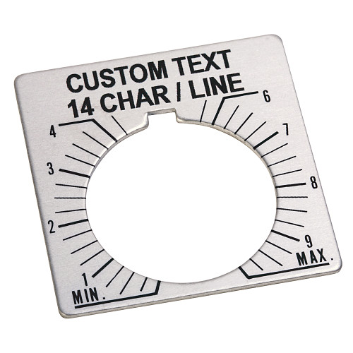 * PLACA LEYENDA TEXTO DELCLIEN - 800TX609E