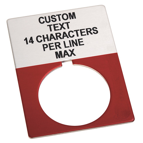 * PLACA LEYENDA TEXTO DECLIENT - 800TX621JE