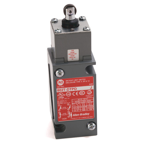 INTERRUPTOR FINAL CARRERA, RODILLO SUPERIOR PULSANTE, RETORN - 802TDTPDJ1