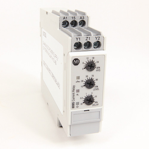 RELEVADOR DE CORRIENTE, UNA FASE, 1 – 10 AMPS,  AC / DC MAXIMO MONITOREO,  24 / 48 V AC/DC  VOLTAJE  - 809SC110A48
