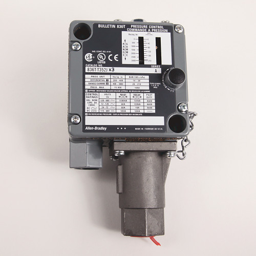 SWITCH DE PRESIÓN 836T, CONTROL DE PRESIÓN ESTILO T. 3000 PSI. ENVOLVENTE TIPO 1, 4 Y 13 - 836TT352JX15