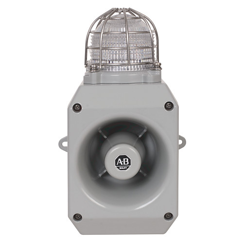 855HM CLAXON DEL METAL CON BEACON, GRIS COLOR DE LA CARCASA, M20X1.5MM LA ENTRADA DEL CONDUCTO, 12-3 - 855HMCGMD30DL5