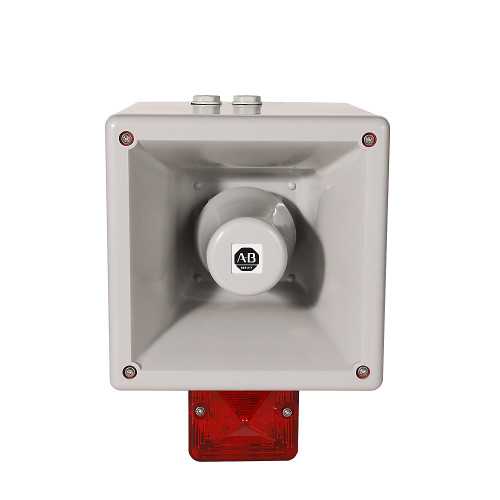 SIRENA INDUSTRIAL CON FARO, 126DB, 45 TONOSFARO COLOR ROJO, - 855HBCA20EDR4