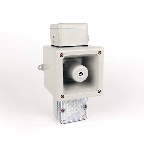 BOCINA CON TONOS GRABABLES Y FARO, TAMAÑO FRAME E, VOLTAJE 90-260VAC,LENTE AMBAR - 855HRC45E5