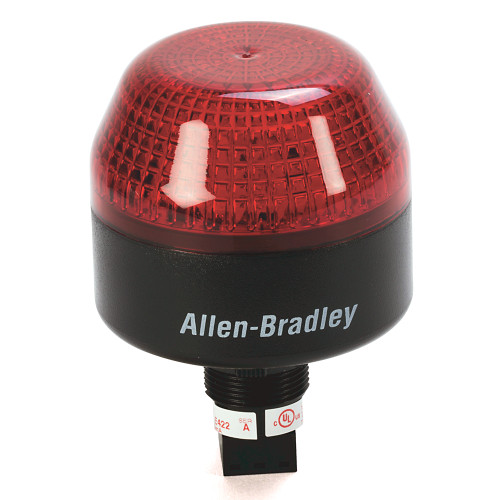 FARO DEL MONTAJE DEL PANEL, 12V AC/DC, 45 MILIMETROS DE MONTAJE DEL PANEL LED, ROJO, AGUJERO DE MONT - 855PBB12ME422
