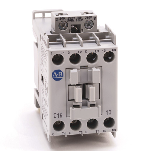 CONTACTOR IEC, 16 A, BOBINA 208-240 VAC, CONTACTO AUXILIAR, N.C. - 100C16L01