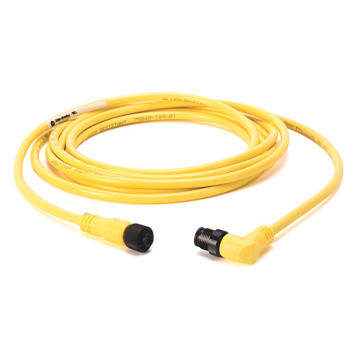 CORDON DE CONEXION: DC MICRO (M12), HEMBRA, RECTO, 4-PIN, CABLE DE PVC, AMARILLO, SIN BLINDAJE, IEC  - 889DF4ACDE3