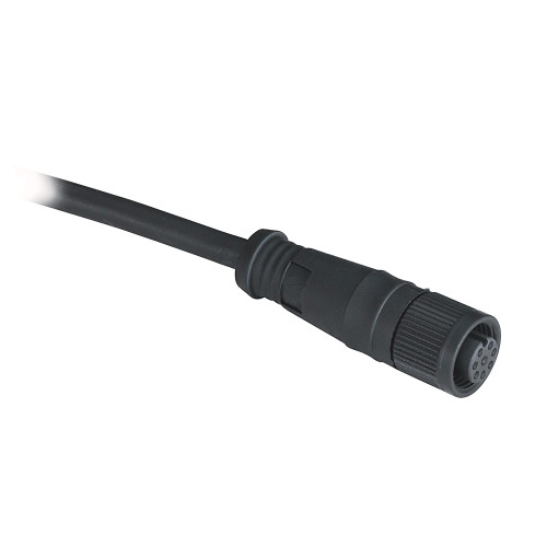 Conector tipo DC micro (M12), 8pines,amarillo,PVC,hembra,10m,22AWG. - 889DF8AC10