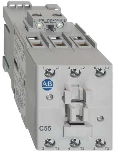 CONTACTOR IEC, 55 A, BOBINA 120 VAC, SIN CONTACTO AUXILIAR - 100C55D00