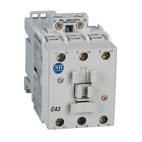 CONTACTOR 43 AMPS, 24VDC, 3 POLOS, BOBINA ELECTRÓNICA CONTACTOS 1N.O. Y 1 N.C. - 100C43EJ01