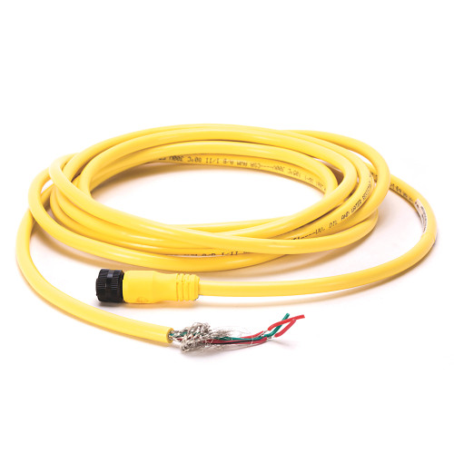 CABLE PARA SENSOR TIPO MICRO , CONECTOR HEMBRA, 3 PIN, CABLE DE PVC, AMARILLO, 22 AWG, 15 m(49.2 Ft) - 889RF3ECA15