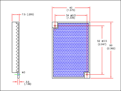 REFLECTOR 60 X 40 MM, RESISTENTE A PRODUCTOS QUIMICOS - 92130