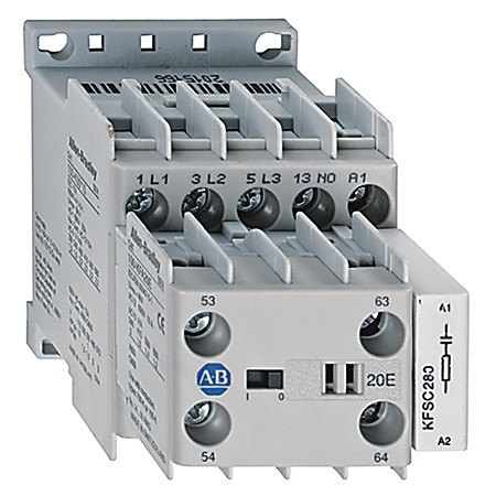 CONTACTOR AUXILIAR 2NA 2NC, MONTAJE FRONTAL, TERMINALES A PRESION - 100KRFA22Z