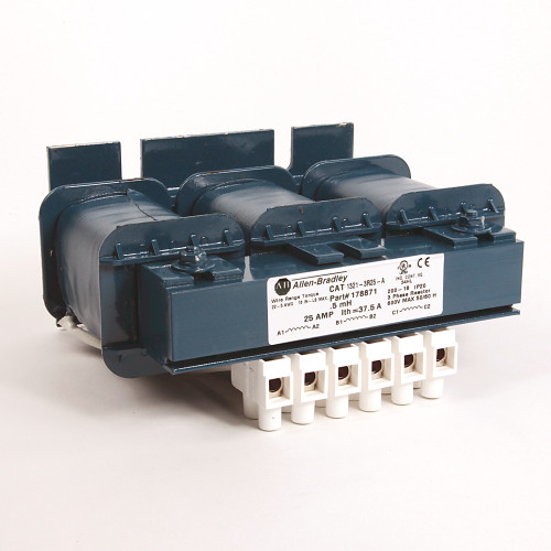 REACTOR DE LINEA, 1321, 3 FASES, TIPO ABIERTO, 25 AMP, 0.5 MH - 13213R25A