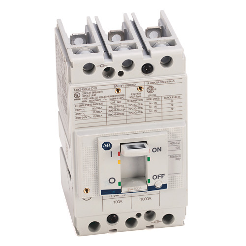 CORTA CIRCUITO DE CAJA MOLDEADA, FRAME G, 3 POLOS, 25KA, 480V, 125A, CÓDIGO INTERRUPTIVA G2 - 140GG2C3D12