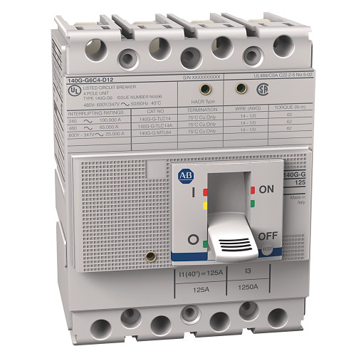DISYUNTOR DE CAJA MOLDEADA, MARCO G,35 KA A 480 V,T/M-TMF TERMICO FIJO/MAGNETICO FIJO. - 140GG3C4C20
