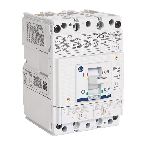 DISYUNTOR, CAPACIDAD DE 100 KA, T / M, 3 POLOS, C. NOMINAL 125 A - 140GHC0F3D12