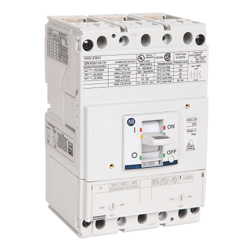 CIRCUIT BRAKER 3 POLOS 250A FRAME JC 480V MCCB 65KA - 140GJC6H3D25